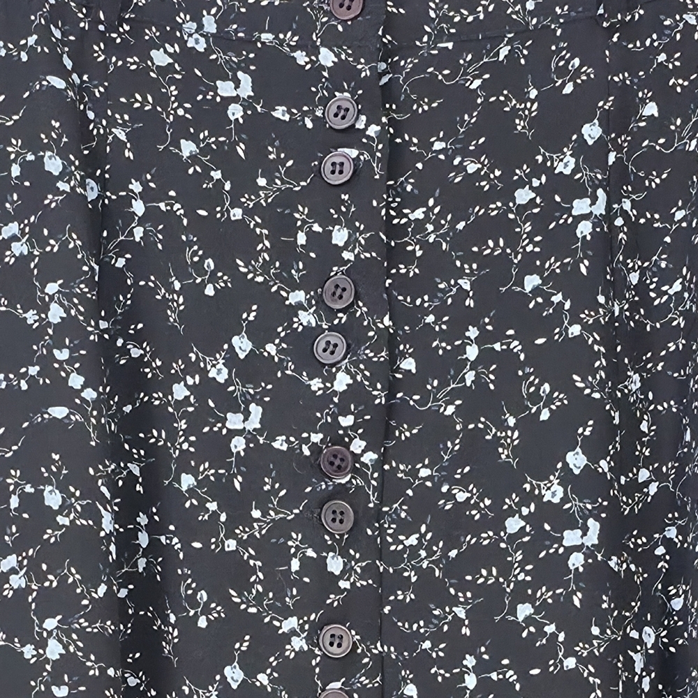 Taylor Black and White Floral Maxi Skirt - Picture 6 of 7